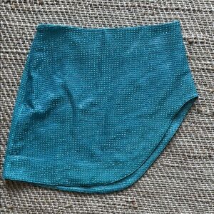 ASOS Teal Shimmer Mini Skirt